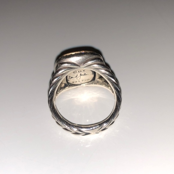 David Yurman Albion Ring Garnet & Diamonds - Picture 3 of 3